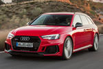 Audi A4 2.9 TFSi 450 CV RS 4 Avant Turismo familiar Misano Red Exterior Frontal-Lateral 5 puertas