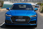 Audi A7 55 TFSI 250 kW (340 CV) quattro S tronic Paquete S-Line Turismo Azul Ara Exterior Frontal 5 puertas