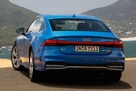Audi A7 55 TFSI 250 kW (340 CV) quattro S tronic Paquete S-Line Turismo Azul Ara Exterior Posterior-Lateral 5 puertas