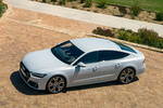 Audi A7 55 TFSI 250 kW (340 CV) quattro S tronic Paquete S-Line Turismo Gris Suzuka metalizado Exterior Cenital-Lateral-Frontal 5 puertas