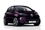 Renault ZOE R110 Life 40 Turismo Morado Blueberry Exterior Frontal-Lateral 5 puertas