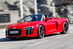 Audi R8 RWS RWS Descapotable Rojo Tango Exterior Lateral-Frontal 2 puertas
