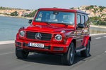 Mercedes-Benz Clase G G 500 AMG Line con Pack Night Todo terreno Designo Hyacinth Red Metallic Exterior Frontal-Lateral 5 puertas