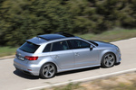 Audi A3 1.0 TFSI 85 kW (116 CV) S tronic 7 vel. S line Edition Sportback Turismo Plata Florete metalizado Exterior Cenital-Posterior-Lateral 5 puertas