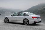 Audi A6 55 TFSI quattro S tronic S line Turismo Gris Suzuka metalizado Exterior Posterior-Lateral 4 puertas