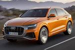 Audi Q8 50 TDI quattro tiptronic 210 kW (286 CV) Paquete deportivo S line Todo terreno Naranja Drag&oacute;n Metalizado Exterior Frontal-Lateral 5 puertas