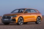 Audi Q8 50 TDI quattro tiptronic 210 kW (286 CV) Paquete deportivo S line Todo terreno Naranja Drag&oacute;n Metalizado Exterior Frontal-Lateral 5 puertas