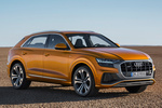 Audi Q8 50 TDI quattro tiptronic 210 kW (286 CV) Paquete deportivo S line Todo terreno Naranja Drag&oacute;n Metalizado Exterior Frontal-Lateral 5 puertas
