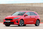 KIA ceed 1.4 T-GDi 103 kW (140 CV) 7DCT Gama Ceed Turismo Track Red Exterior Lateral-Frontal 5 puertas