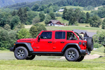 Jeep Wrangler 2.2 CRD 147 kW (200 CV) Rubicon Todo terreno Rojo Firecracker Exterior Frontal-Lateral 5 puertas