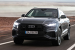 Audi Q8 50 TDI quattro tiptronic 210 kW (286 CV) Paquete deportivo S line Todo terreno Gris Daytona efecto perla Exterior Lateral-Frontal 5 puertas