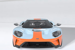 Ford GT GT Heritage Edition GT Heritage Edition Coup&eacute; Heritage Blue and Heritage Orange Exterior Frontal 2 puertas