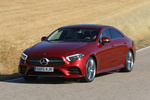 Mercedes-Benz CLS 350 d 4MATIC AMG Line exterior Turismo Designo rojo jacinto Exterior Frontal-Lateral 4 puertas