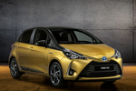 Toyota Yaris 100H 20 aniversario Limited Edition (Y20) Turismo Dorado Mica Metalizado Exterior Lateral-Frontal 5 puertas