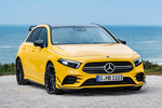 Mercedes-Benz Clase A AMG 35 4MATIC AMG 35 4MATIC Paquete aerodin&aacute;mico AMG Turismo Sun Yellow Exterior Lateral-Frontal 5 puertas