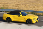 Ford Mustang Convertible 5.0 Ti-VCT V8 331 kW (450 CV) Aut. Convertible GT Descapotable Amarillo Sport Especial Exterior Lateral-Cenital 2 puertas