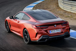 BMW Serie 8 M850i xDrive con paquete carbono M850i Coup&eacute; con paquete carbono Coup&eacute; Sunset Orange Exterior Cenital-Lateral-Posterior 2 puertas