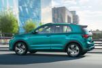 Volkswagen T-Cross 1.5 TSI EVO 110 kW (150 CV) R Line Todo terreno Turkesa Makena Metalizado Negro Exterior Lateral 5 puertas