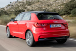 Audi A1 30 TFSI (116 CV) Advanced Turismo Rojo Misano efecto perla / Negro Mitos Exterior Lateral-Posterior 5 puertas