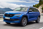 Skoda Kodiaq 2.0 TDI 176 kW (240 CV) DSG 4x4 RS Todo terreno Race Blue Exterior Frontal-Lateral 5 puertas