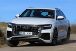 Audi Q8 50 TDI quattro tiptronic 210 kW (286 CV) Paquete deportivo S line Todo terreno Blanco Glaciar metalizado Exterior Frontal-Lateral 5 puertas