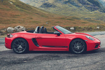 Porsche 718 Boxster T Boxster T Descapotable Rojo Guardia Exterior Lateral 3 puertas