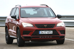 CUPRA Ateca 2.0 TSI 300 CV 4Drive DSG 7 vel. Ateca con Pack llantas Machined Diamond Todo terreno Velvet Red Exterior Frontal-Lateral 5 puertas