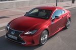 Lexus RC RC 300h Luxury Coup&eacute; Rojo Sonic Exterior Lateral-Frontal-Cenital 2 puertas