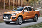 Ford Ranger 2.0 TDCI 157 kW (213 CV) 4x4 Aut. Wildtrack Doble Cabina Pick up Naranja Sabre Exterior Lateral-Frontal 4 puertas