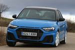 Audi A1 30 TFSI S tronic 7 vel. (116 CV) Epic Edition (Paquete Dynamic) Turismo Turbo Blue / Negro Mitos Exterior Frontal-Lateral 5 puertas