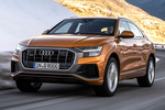 Audi Q8 45 TDI quattro tiptronic 170 kW (231 CV) Paquete deportivo S line Todo terreno Naranja Drag&oacute;n Metalizado Exterior Lateral-Frontal 5 puertas