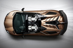 Lamborghini Aventador SVJ Roadster SVJ Roadster Descapotable Bronzo Zenas Exterior Cenital 2 puertas
