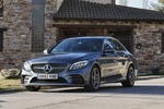 Mercedes-Benz Clase C C 220 d Berlina AMG Line Turismo Gris selenita metalizado Exterior Frontal-Lateral 4 puertas