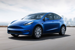Tesla Model Y Gama Model Y Interior Premium Negro y Blanco Todo terreno Azul oscuro metalizado Exterior Lateral-Frontal 5 puertas
