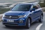 Volkswagen T-Cross 1.0 TSI 85 kW (116 CV) R Line Todo terreno Azul Arrecife metalizado Exterior Frontal-Lateral 5 puertas