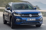 Volkswagen T-Cross 1.0 TSI 85 kW (116 CV) R Line Todo terreno Azul Arrecife metalizado Exterior Frontal-Lateral 5 puertas