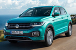 Volkswagen T-Cross 1.0 TSI 85 kW (116 CV) DSG 7 vel. R Line Todo terreno Turkesa Makena Metalizado Negro Exterior Frontal-Lateral 5 puertas