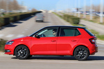 Skoda Fabia 1.0 TSI 70 kW (95 CV) 5p Style Turismo Rojo Fuego / Negro Magic efecto perla Exterior Lateral 5 puertas