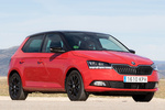 Skoda Fabia 1.0 TSI 70 kW (95 CV) 5p Style Turismo Rojo Fuego / Negro Magic efecto perla Exterior Lateral-Frontal 5 puertas