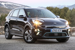 KIA Niro 150 kW (204 CV) bater&iacute;a 64 kWh e-Niro Drive Todo terreno Azul Gravity Exterior Frontal-Lateral 5 puertas