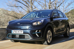 KIA Niro 150 kW (204 CV) bater&iacute;a 64 kWh e-Niro Drive Todo terreno Azul Gravity Exterior Lateral-Frontal 5 puertas