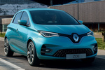 Renault ZOE R135 Bater&iacute;a 50kWh Zen Turismo Azul C&eacute;ladon Exterior Frontal-Lateral 5 puertas
