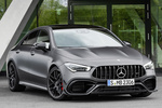 Mercedes-Benz CLA 45 S 4MATIC Coup&eacute; AMG 45 S 4MATIC Coup&eacute; Turismo Designo gris monta&ntilde;a magno Exterior Lateral-Frontal 4 puertas