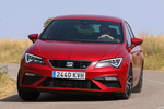 SEAT Le&oacute;n 1.5 EcoTSI 110 kW (150 CV) DSG-7 FR Turismo Rojo Desire Exterior Frontal-Lateral 5 puertas