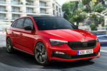 Skoda Scala 1.5 TSI 110 kW (150 CV) DSG Monte Carlo Monte Carlo Turismo Rojo Velvet Metalizado Exterior Lateral-Frontal 5 puertas