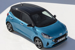 Hyundai i10 1.2 MPI 64 kW (84 CV) AT Style Turismo Aqua Turquoise / Phantom Black Exterior Cenital-Lateral-Frontal 5 puertas