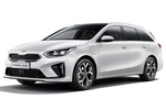 KIA ceed Ceed Tourer PHEV Ceed Tourer PHEV Turismo familiar Cassa White Exterior Frontal-Lateral 5 puertas