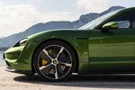 Porsche Taycan Turbo S Turbo S con llantas Exclusive Design Carbono Turismo Verde Mamba Metalizado Exterior Llanta 4 puertas