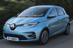 Renault ZOE R135 Bater&iacute;a 50kWh Zen Turismo Azul C&eacute;ladon Exterior Frontal-Lateral 5 puertas