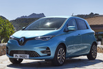 Renault ZOE R135 Bater&iacute;a 50kWh Zen Turismo Azul C&eacute;ladon Exterior Frontal-Lateral 5 puertas